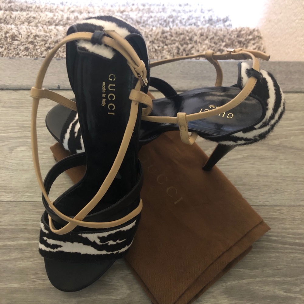 Authentic Gucci Women High Heel Shoes 37